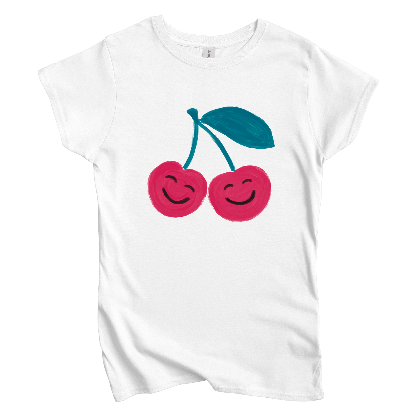 T-Shirt S / White Women's Tee Happy Cherries