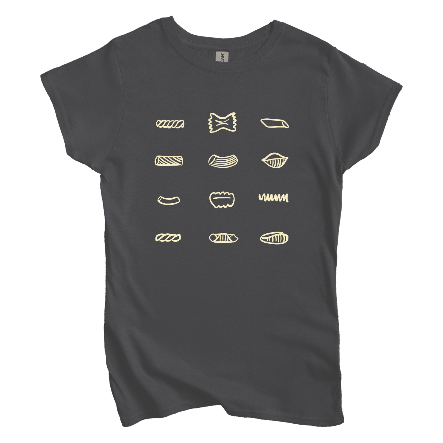 T-Shirt Charcoal / S Women's Tee Pasta Shapes