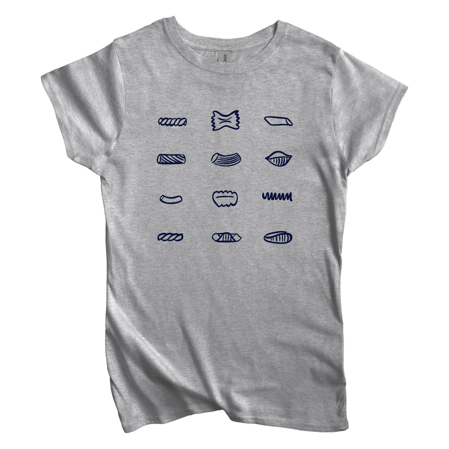 T-Shirt Sport Grey / S Women's Tee Pasta Shapes