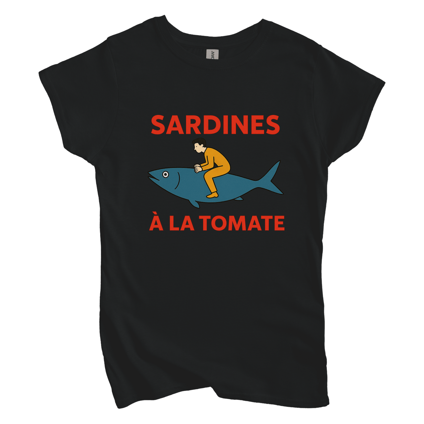 T-Shirt S / Black Women's Tee Sardines A La Tomata