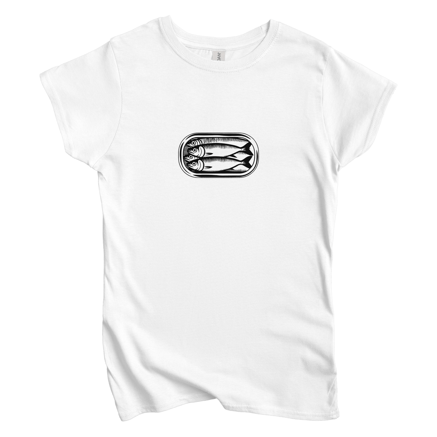 T-Shirt S / White Women's Tee Sardines in a Can