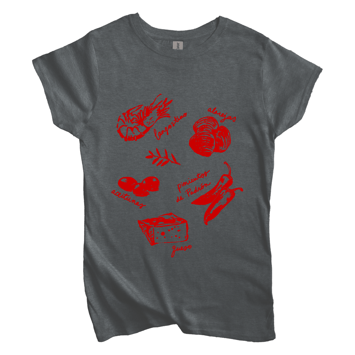 T-Shirt S / Dark Heather Women's Tee Tapas: LaeMab