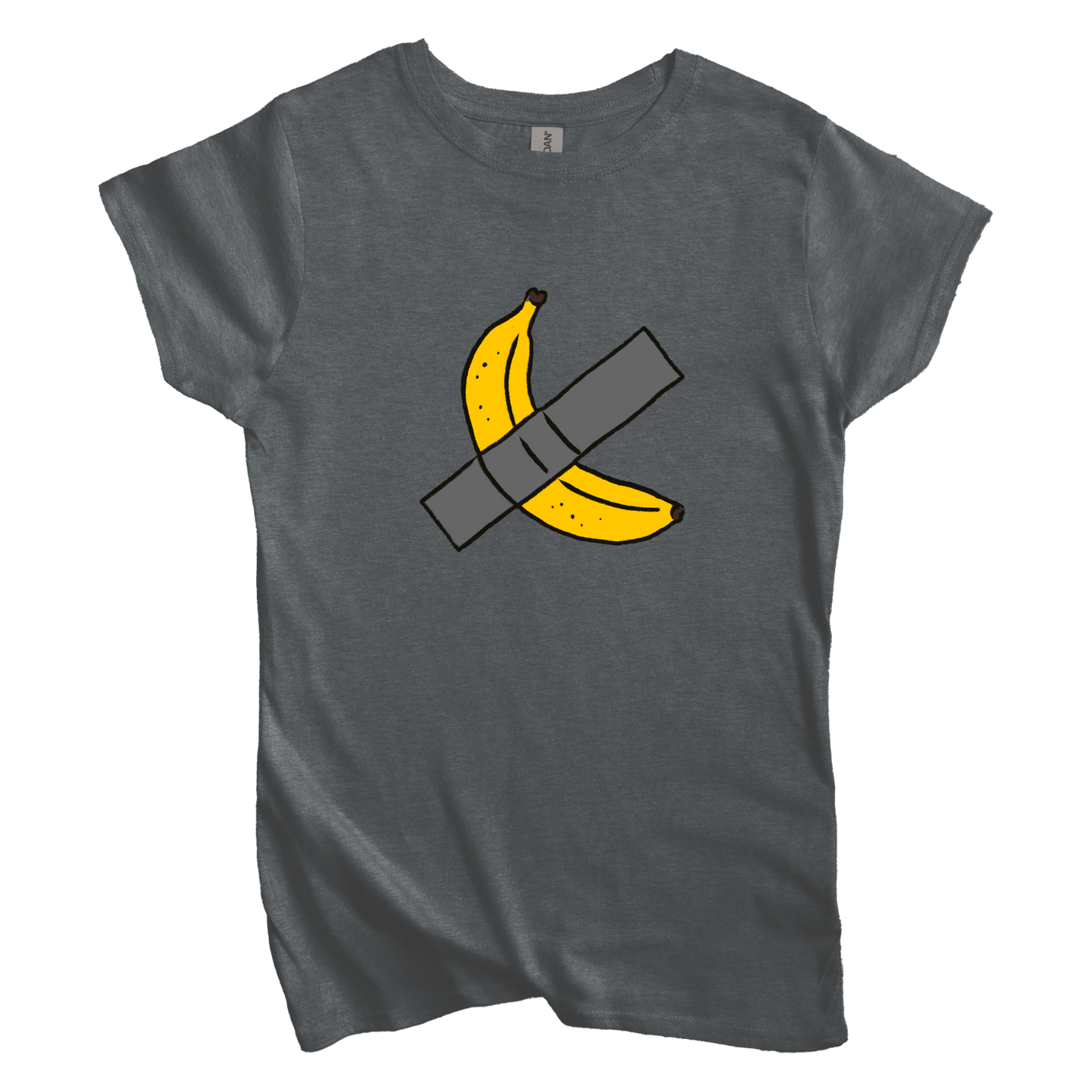 T-Shirt S / Dark Heather Women's Tee Taped Banana