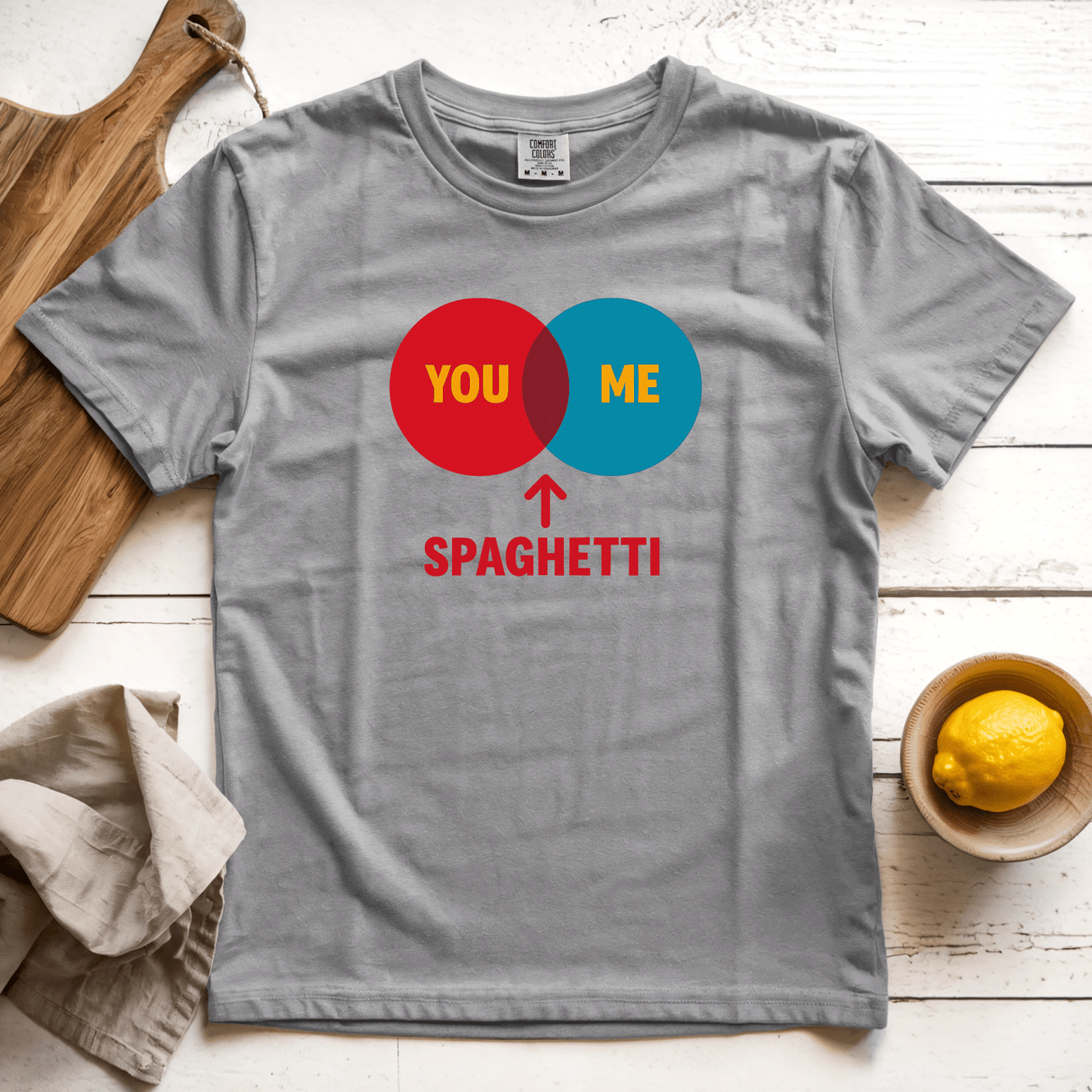 T-Shirt Grey / S You. Me. Spaghetti