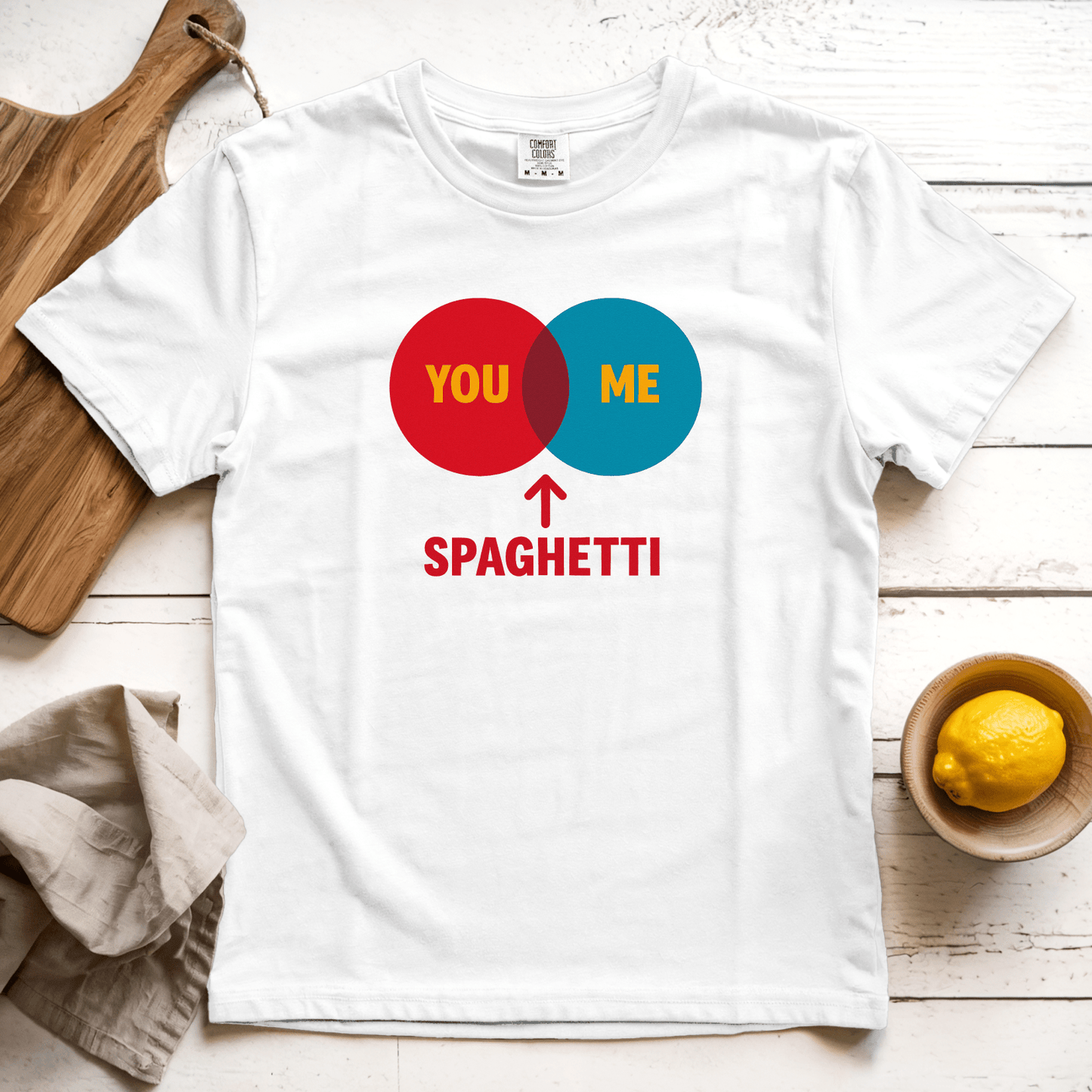 T-Shirt White / S You. Me. Spaghetti