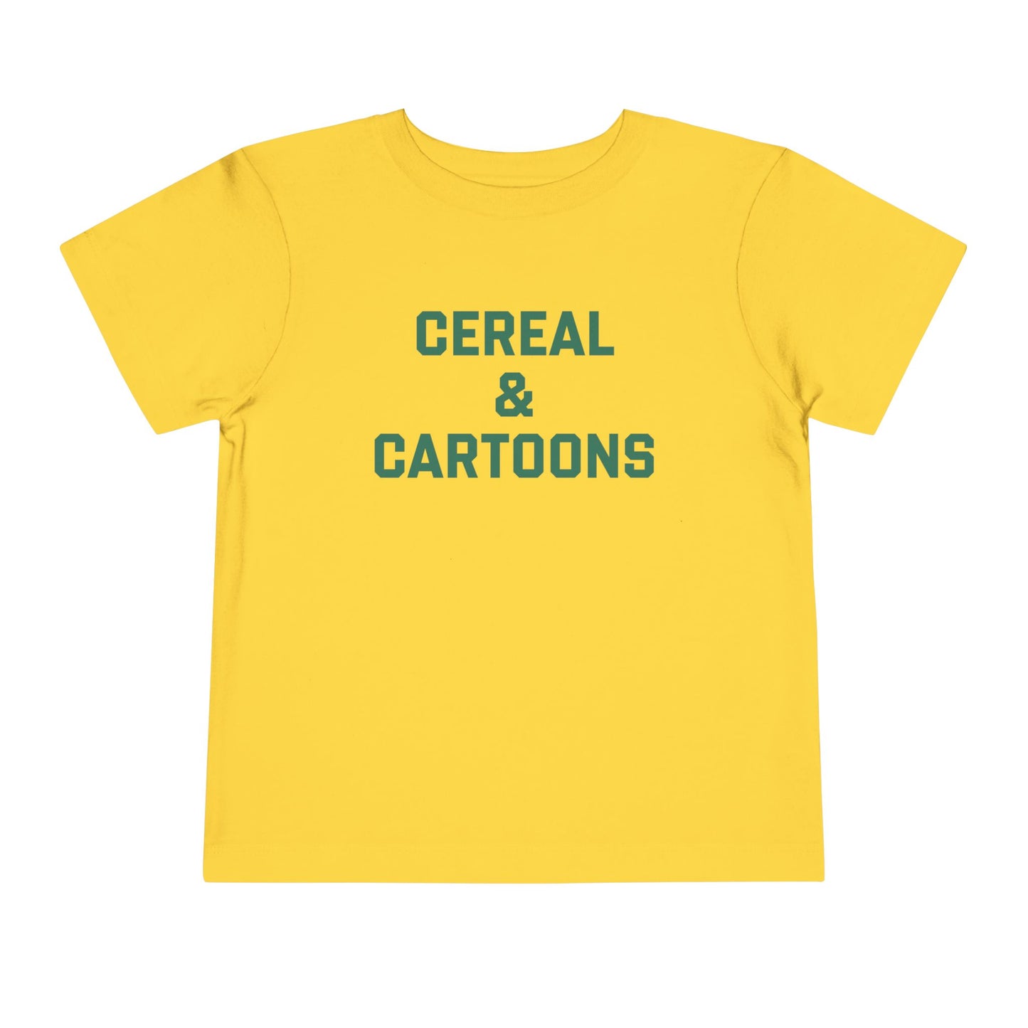Toddler Cereal and Cartoons