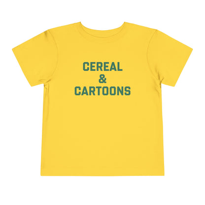 Toddler Cereal and Cartoons