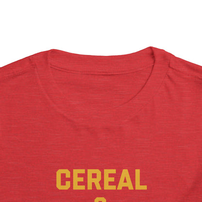 Toddler Cereal and Cartoons
