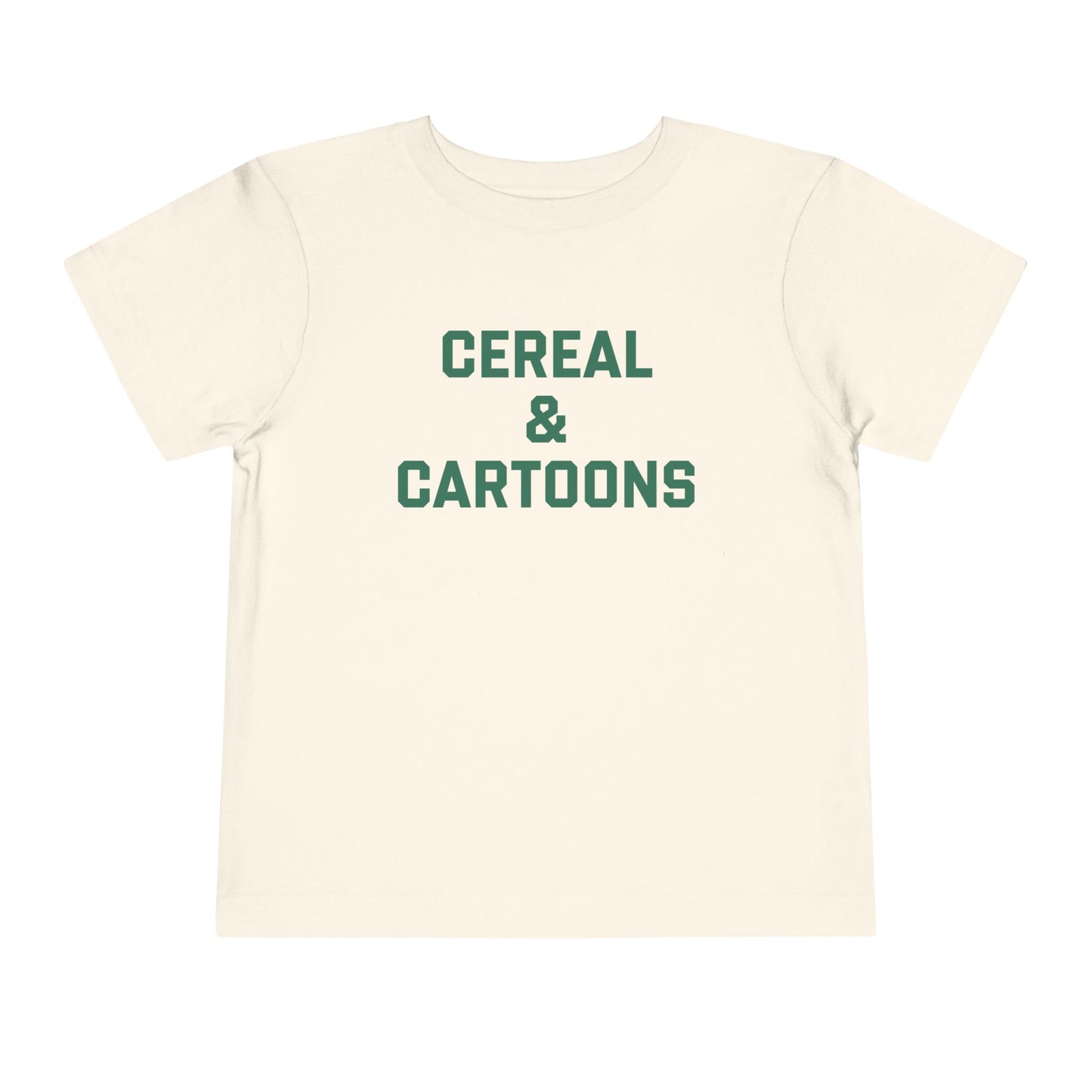 Toddler Cereal and Cartoons