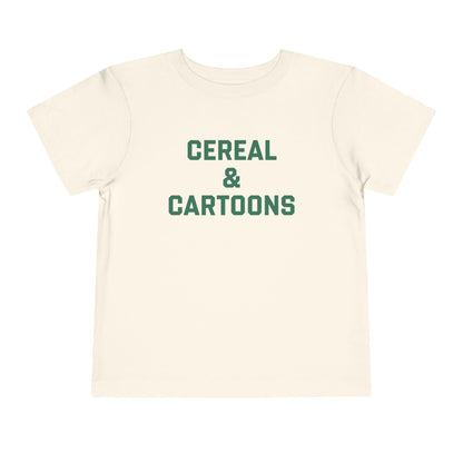 Toddler Cereal and Cartoons