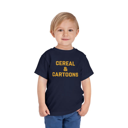 Toddler Cereal and Cartoons