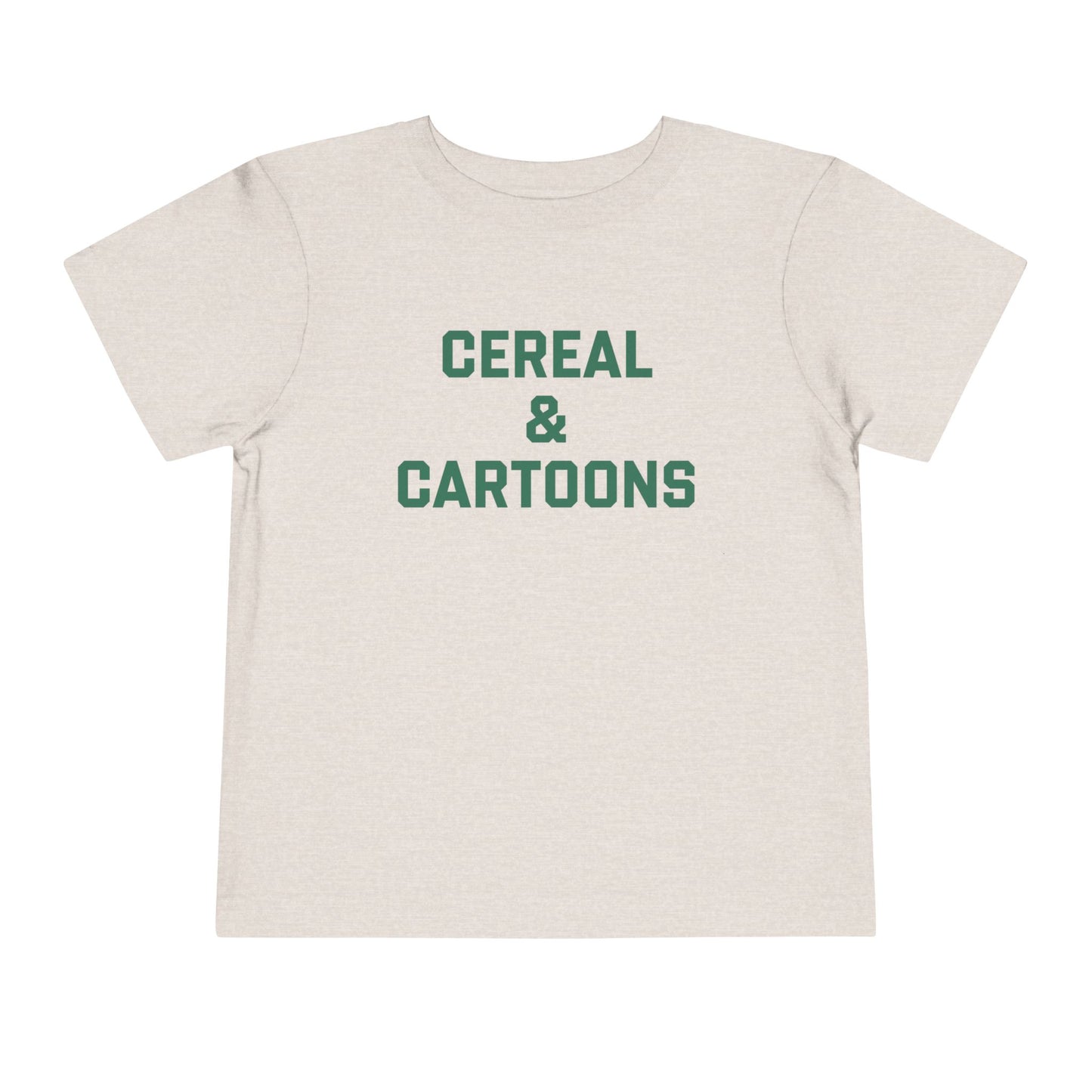 Toddler Cereal and Cartoons