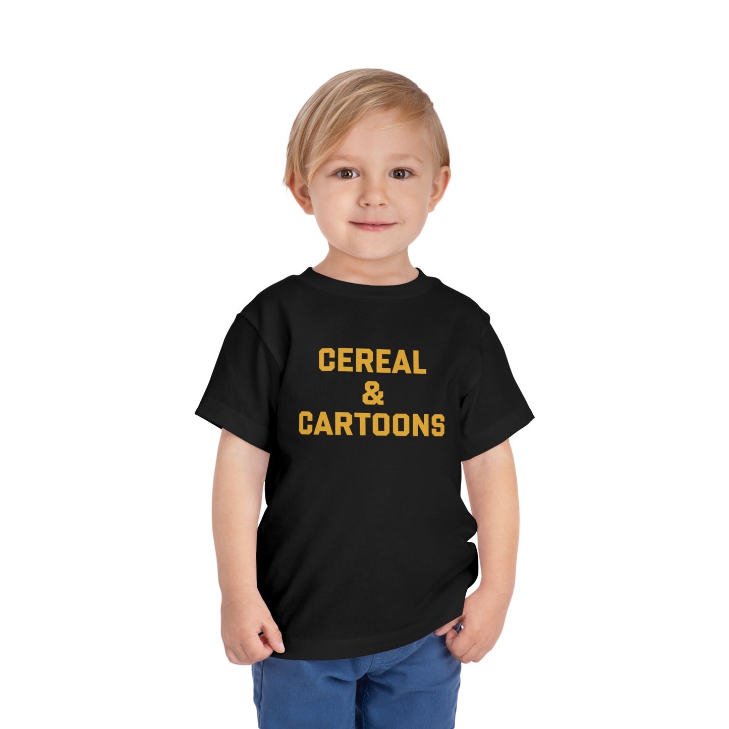 Toddler Cereal and Cartoons