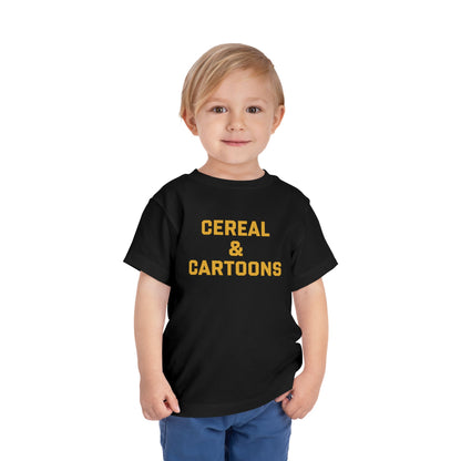 Toddler Cereal and Cartoons