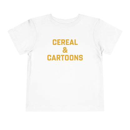 Toddler Cereal and Cartoons