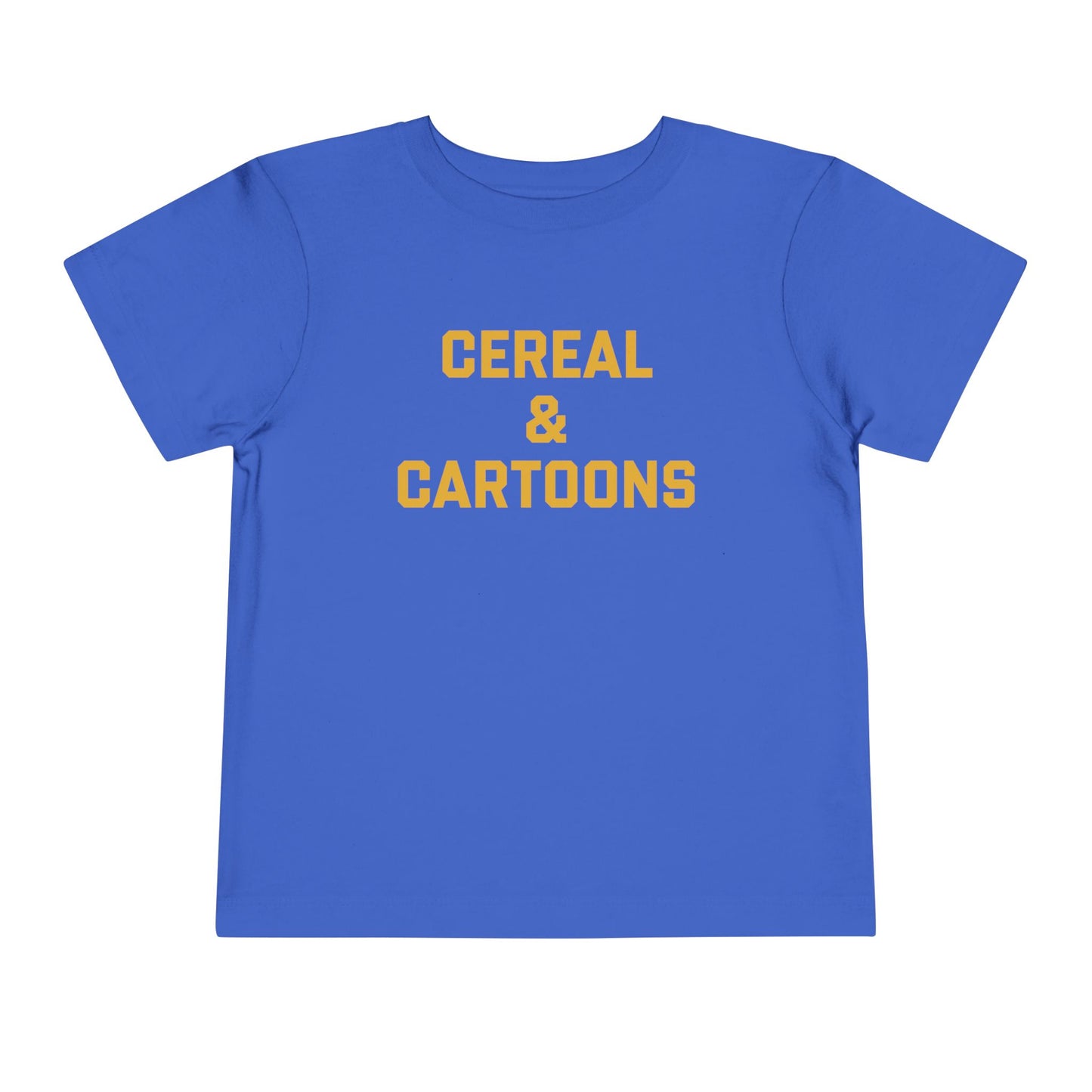Toddler Cereal and Cartoons