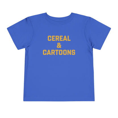 Toddler Cereal and Cartoons