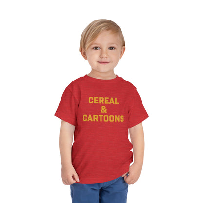 Toddler Cereal and Cartoons