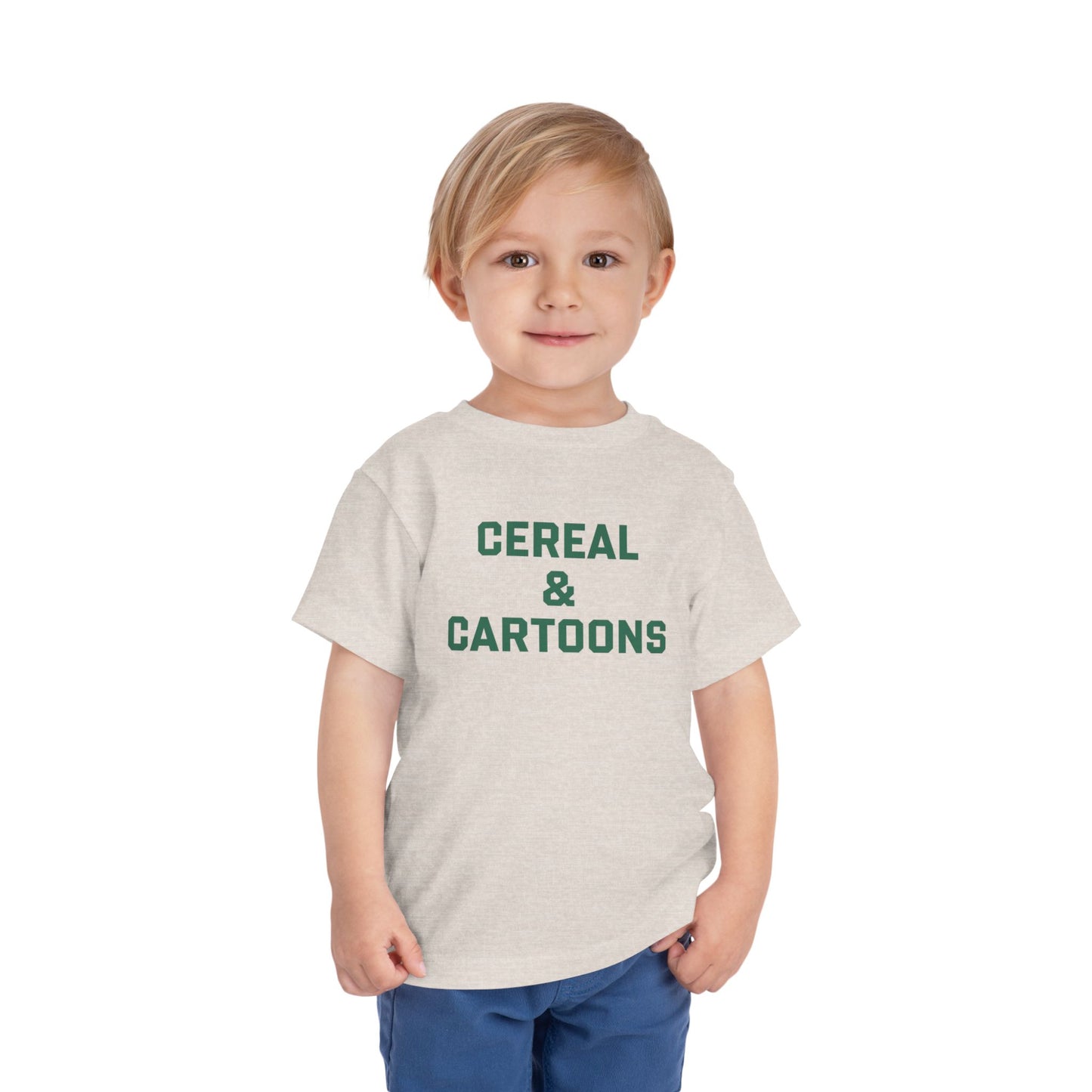 Toddler Cereal and Cartoons