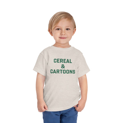Toddler Cereal and Cartoons