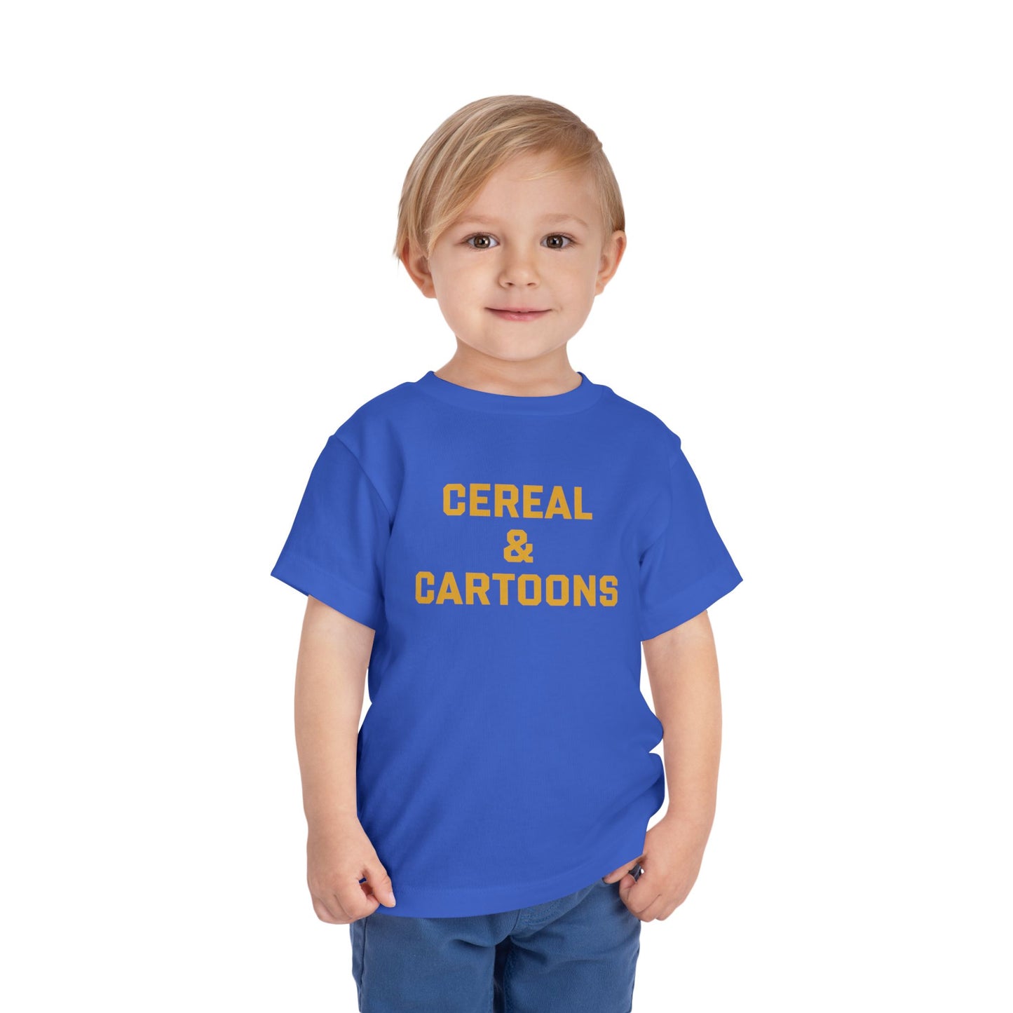 Toddler Cereal and Cartoons