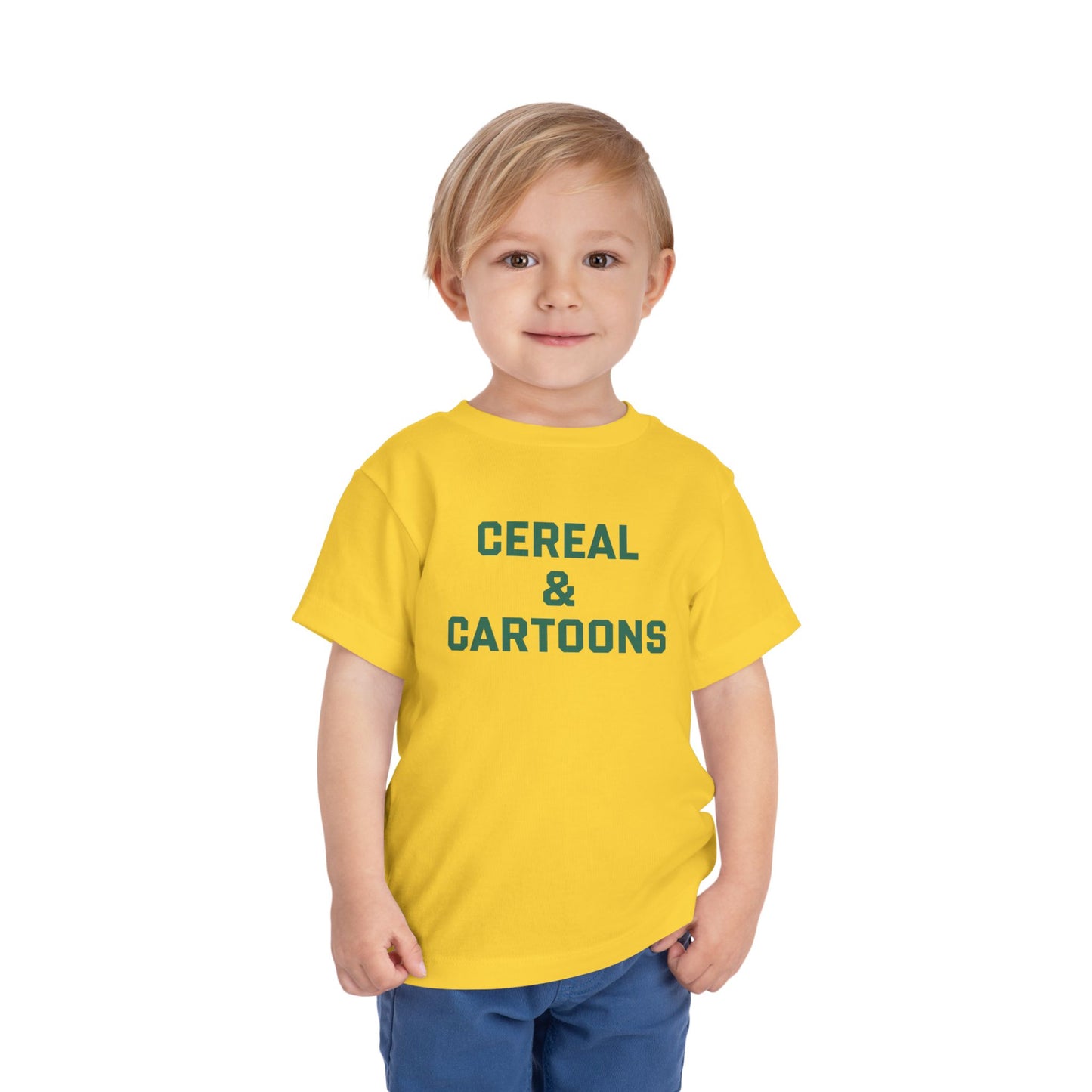 Toddler Cereal and Cartoons