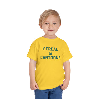 Toddler Cereal and Cartoons