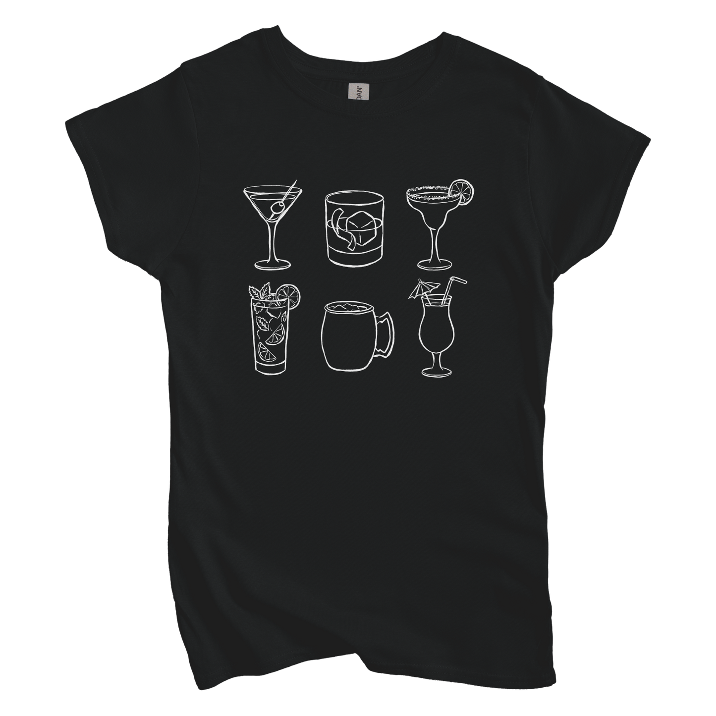 Cocktail Grid Women's Tee