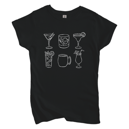 Cocktail Grid Women's Tee