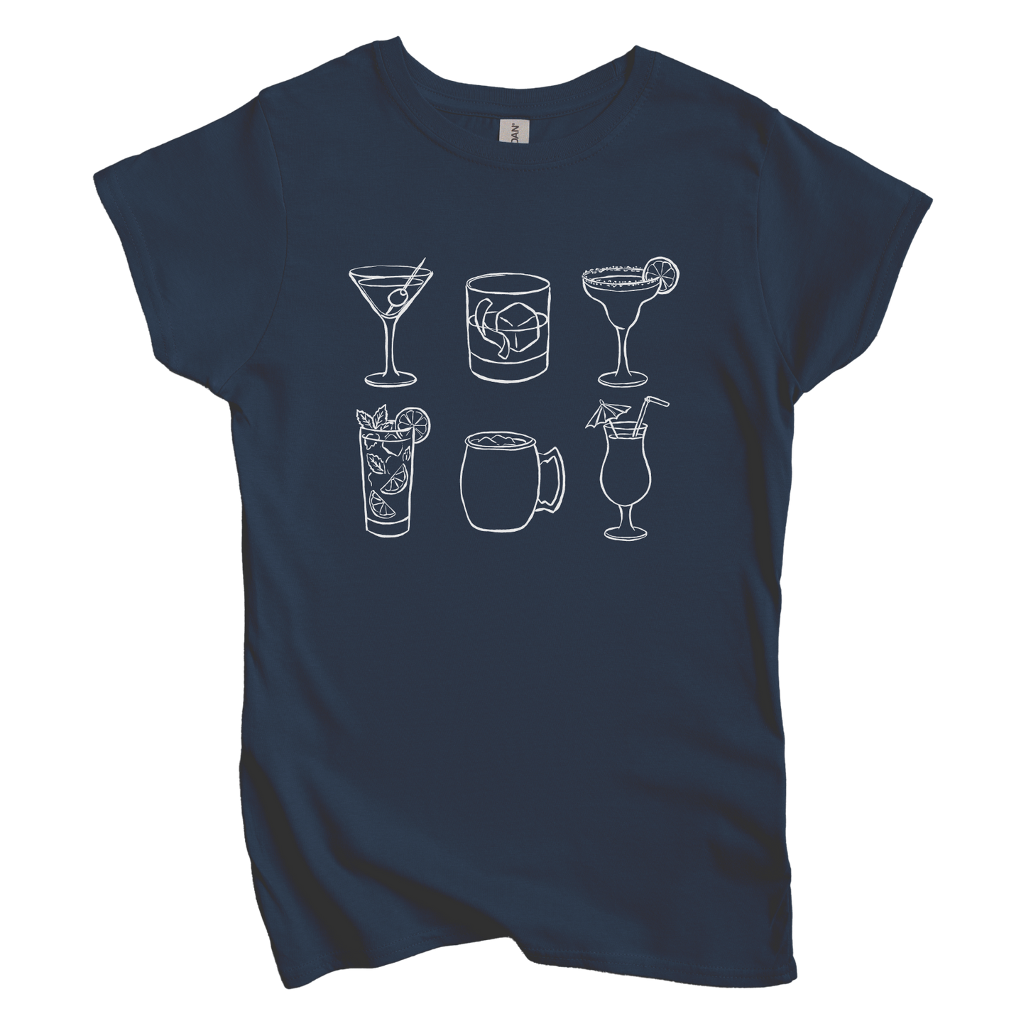 Cocktail Grid Women's Tee