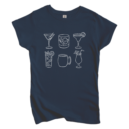 Cocktail Grid Women's Tee
