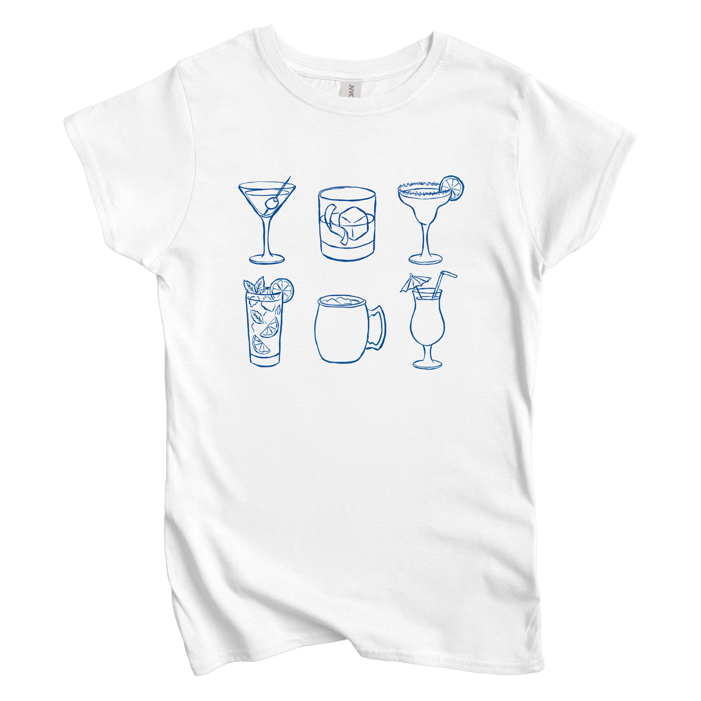 Cocktail Grid Women's Tee