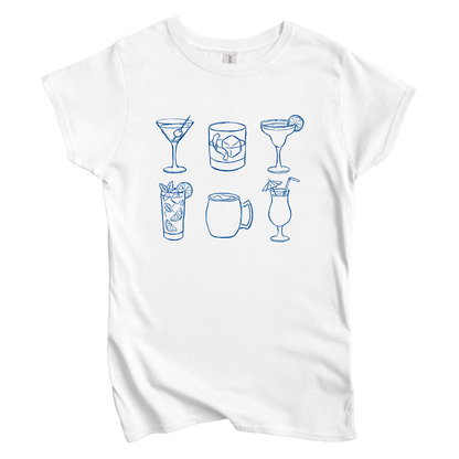 Cocktail Grid Women's Tee