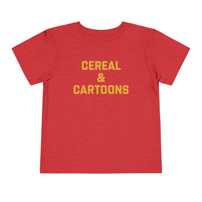 Toddler Cereal and Cartoons