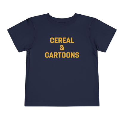 Toddler Cereal and Cartoons