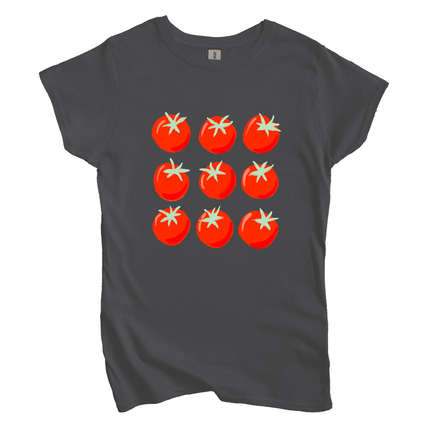 T-Shirt M / Charcoal 9 Tomatoes Women's Tee