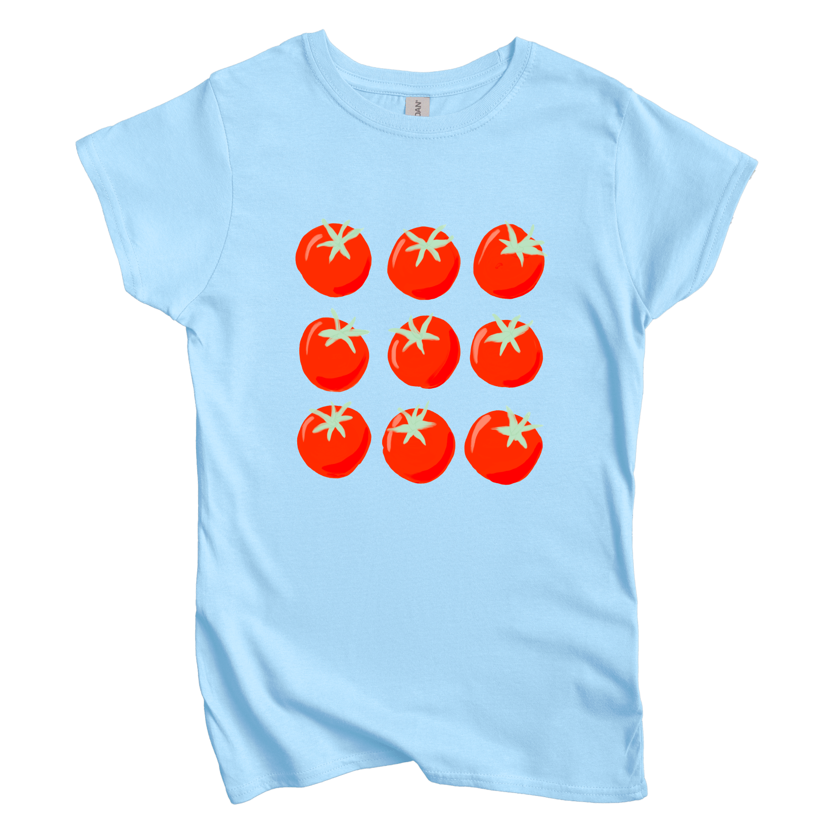 T-Shirt S / Light Blue 9 Tomatoes Women's Tee