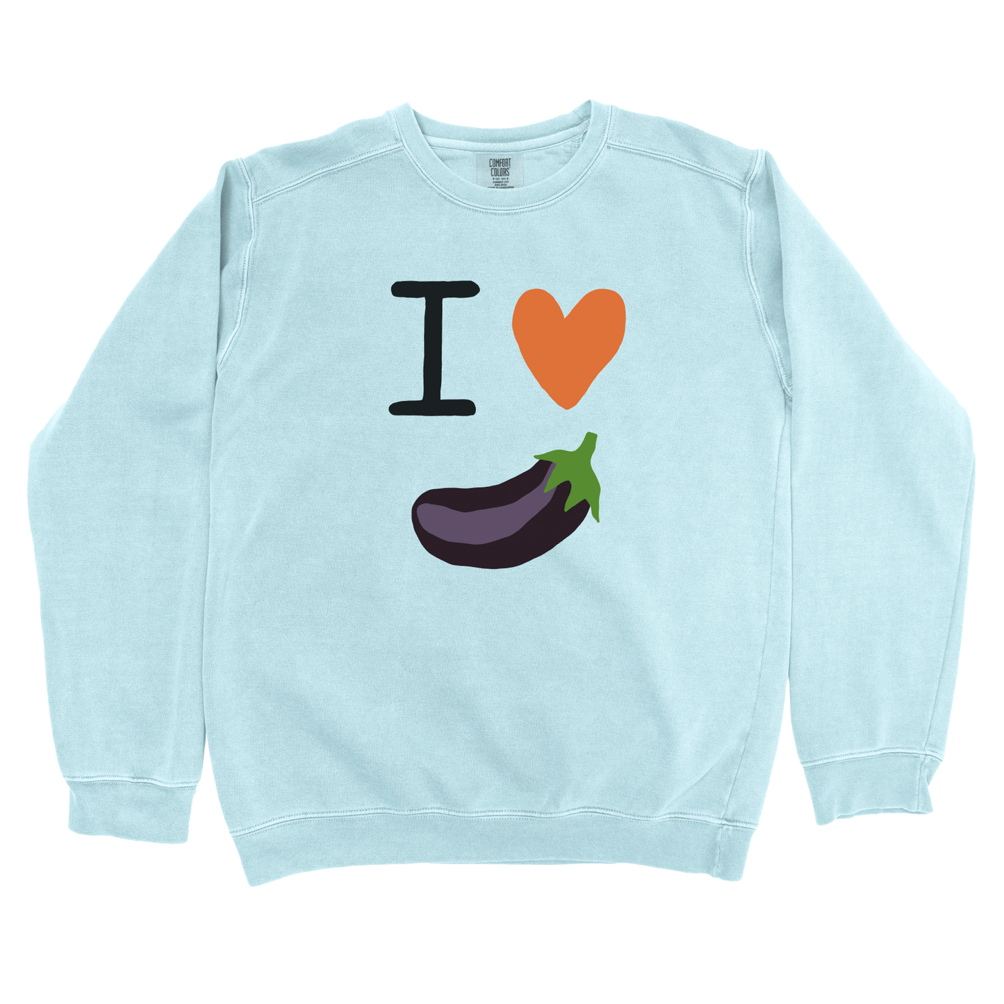 I Love Eggplant Sweatshirt