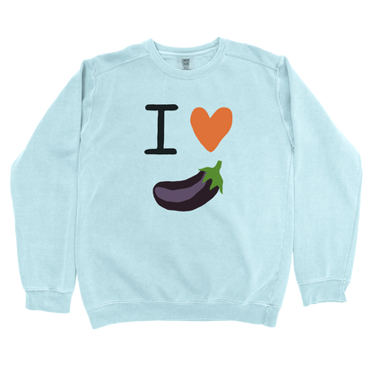 I Love Eggplant Sweatshirt
