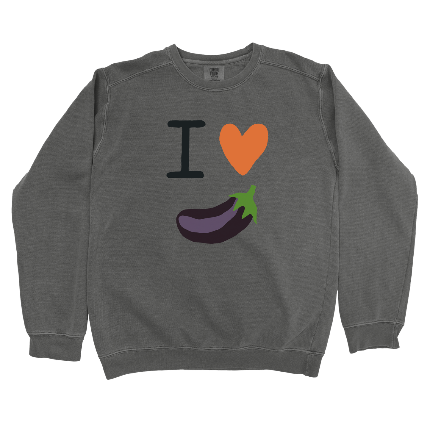 I Love Eggplant Sweatshirt