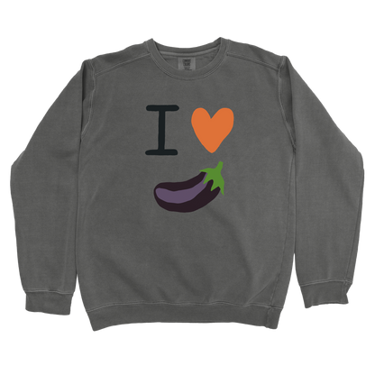 I Love Eggplant Sweatshirt