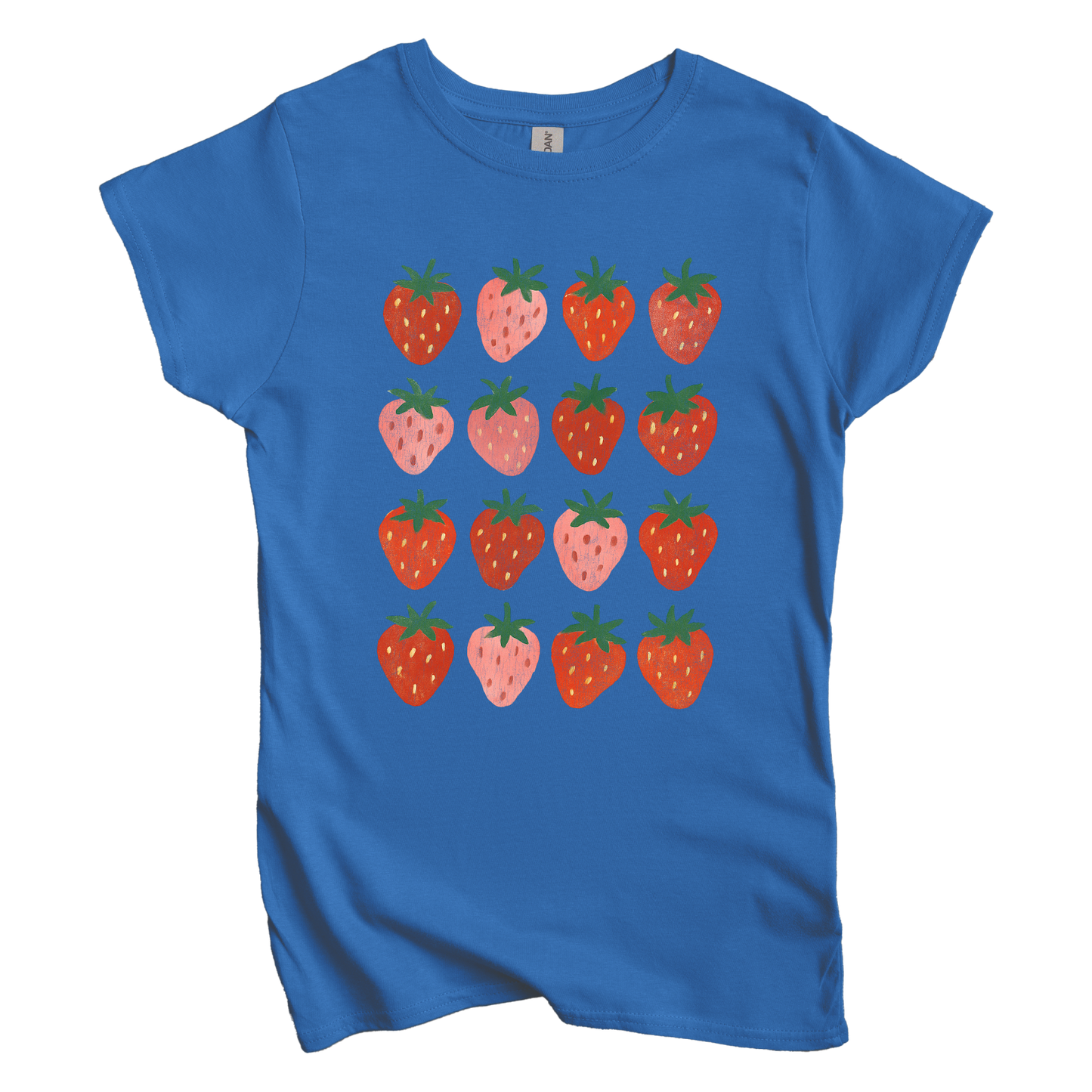 Strawberry Grid Women's Tee