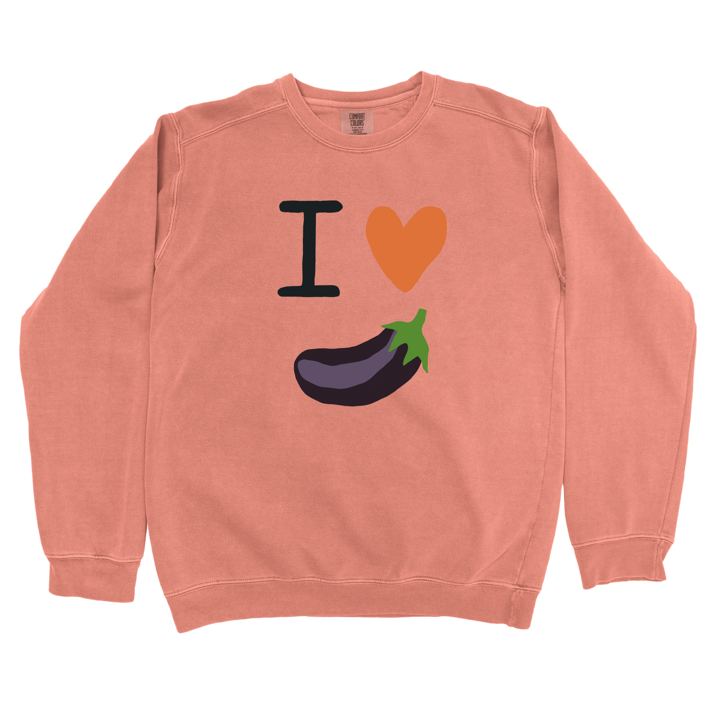 I Love Eggplant Sweatshirt