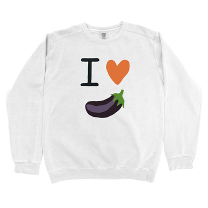 I Love Eggplant Sweatshirt