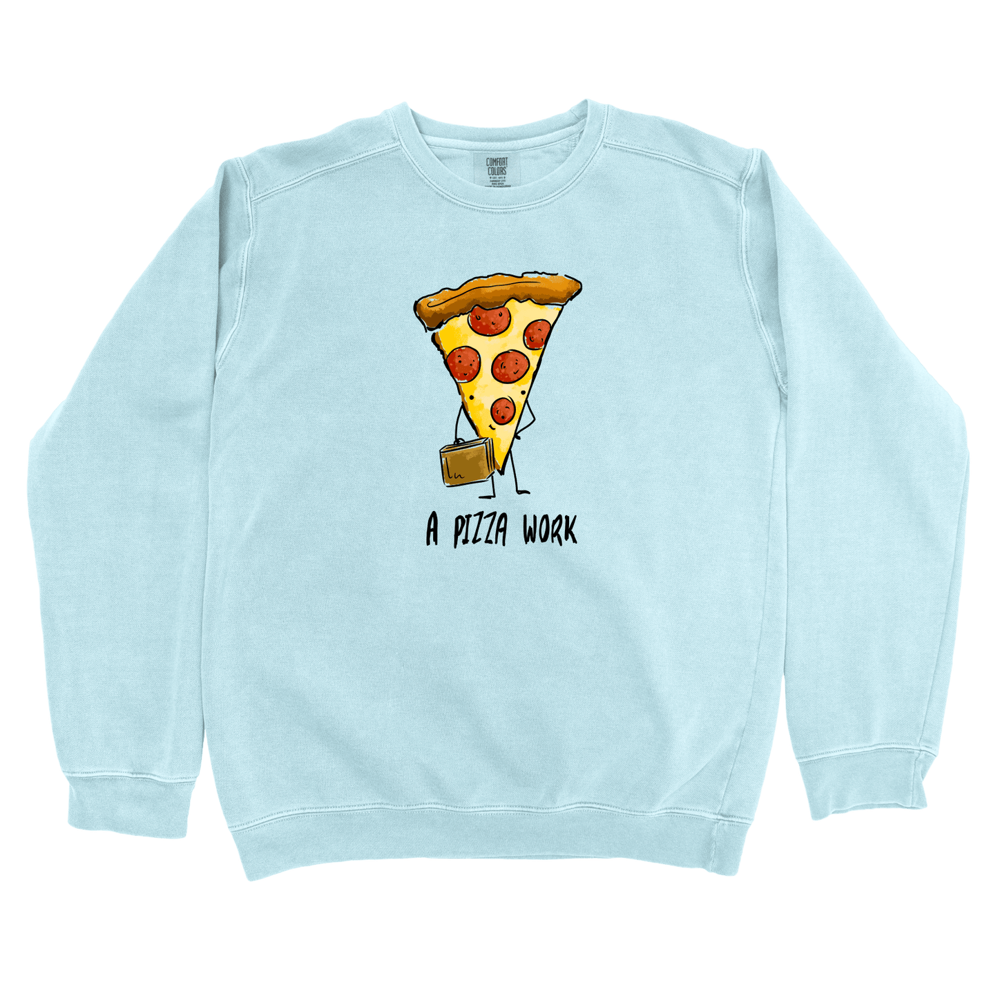 Sweatshirt Chambray / S A Pizza Work: Micro Barbi Sweatshirt