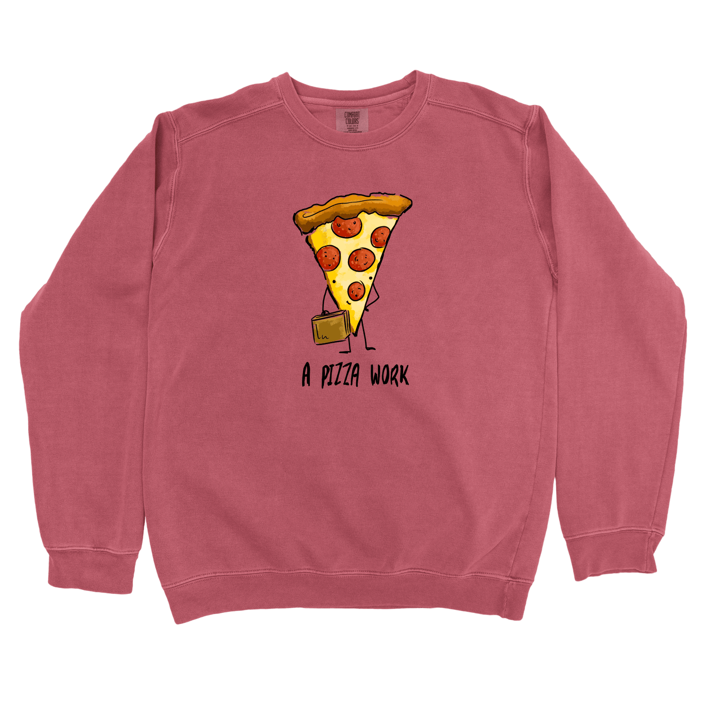 Sweatshirt Crimson / S A Pizza Work: Micro Barbi Sweatshirt