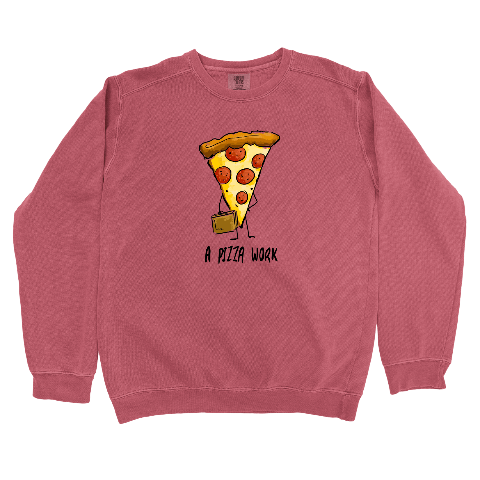 Sweatshirt Crimson / S A Pizza Work: Micro Barbi Sweatshirt