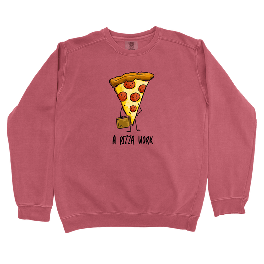 Sweatshirt Crimson / S A Pizza Work: Micro Barbi Sweatshirt