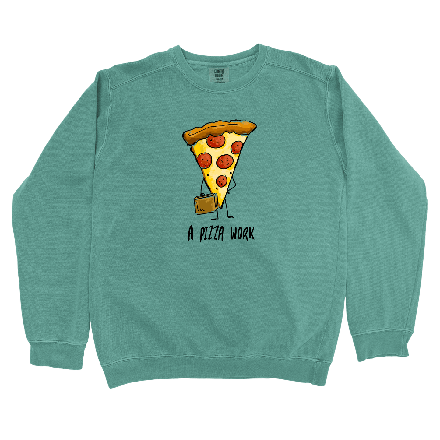 Sweatshirt Light Green / S A Pizza Work: Micro Barbi Sweatshirt