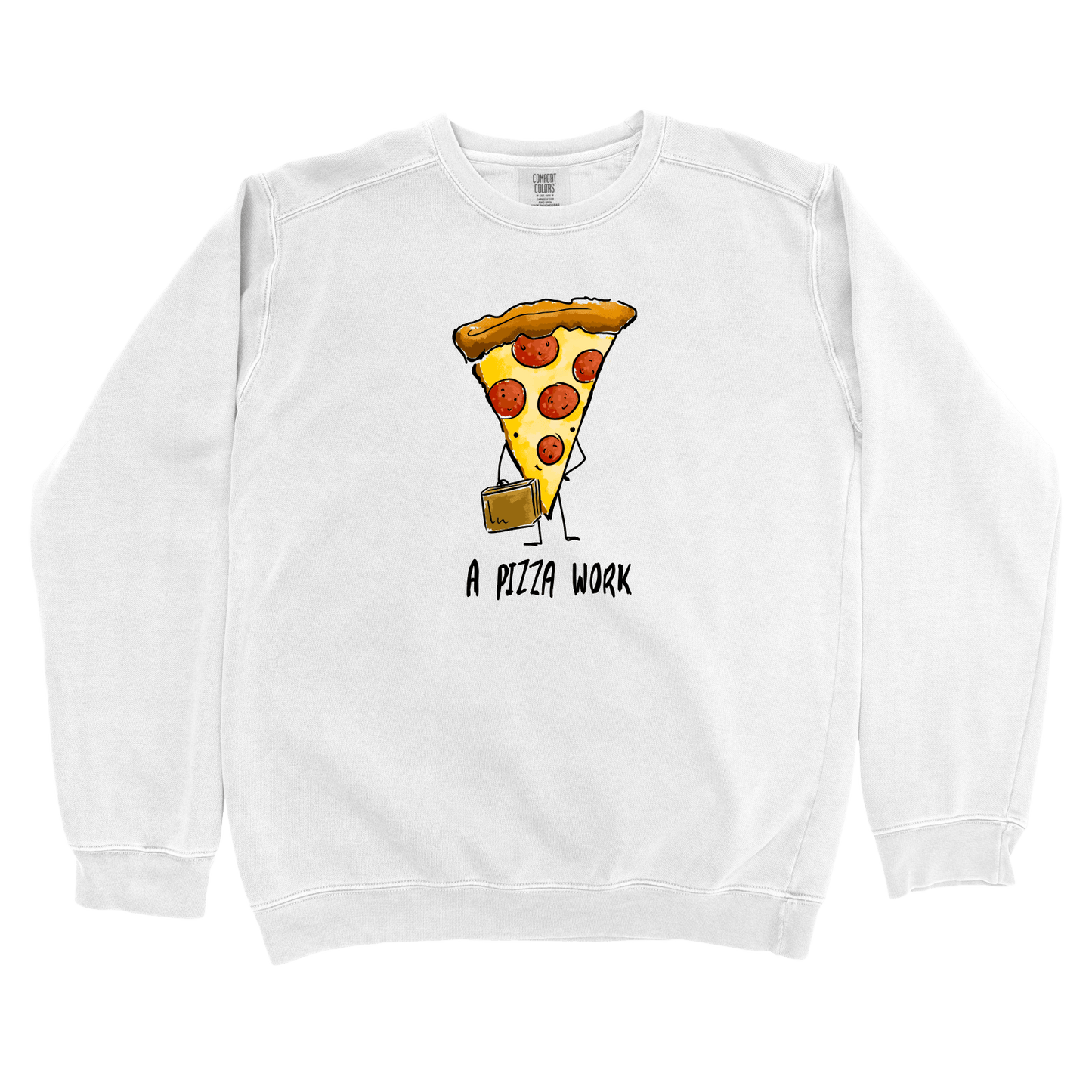 Sweatshirt White / S A Pizza Work: Micro Barbi Sweatshirt